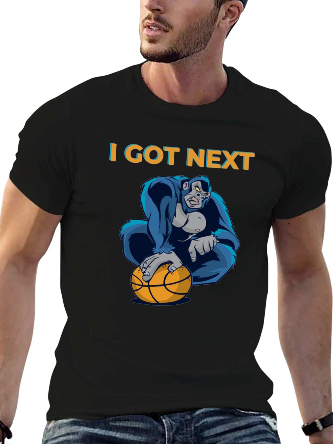 I Got Next Gorilla Basketball Graphic T-Shirt
