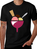 Ice Cream Graphic Mens T-Shirt