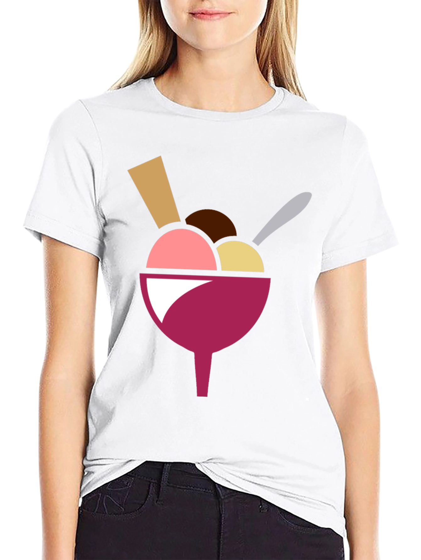 Ice Cream Graphic Mens T-Shirt