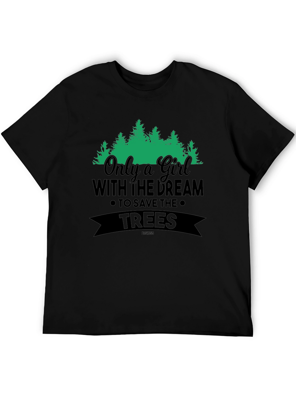 Girl Dream Save Trees Graphic Tee