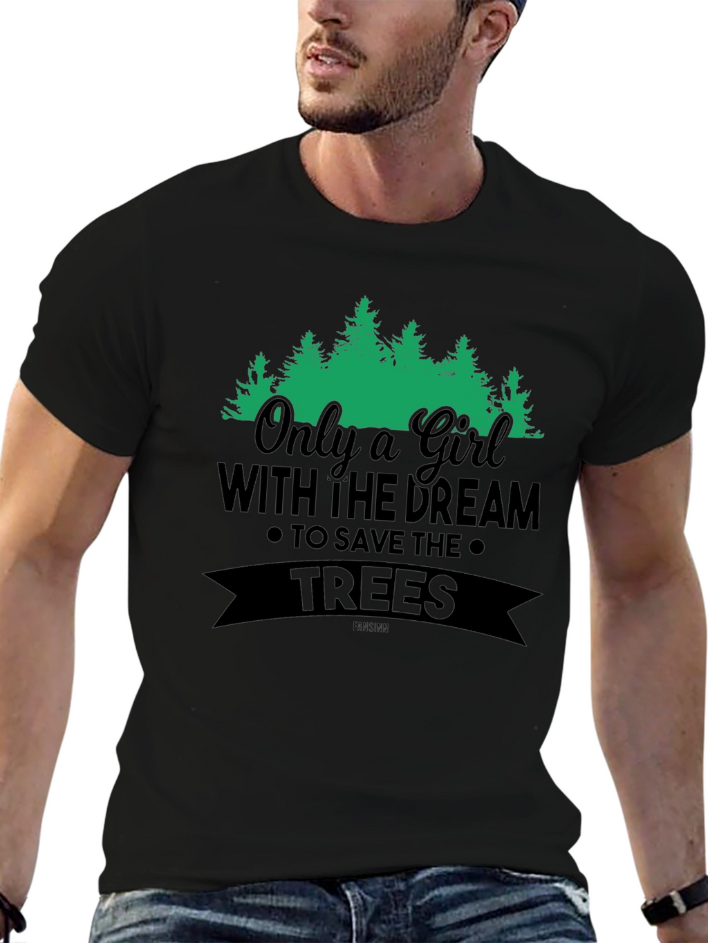 Girl Dream Save Trees Graphic Tee