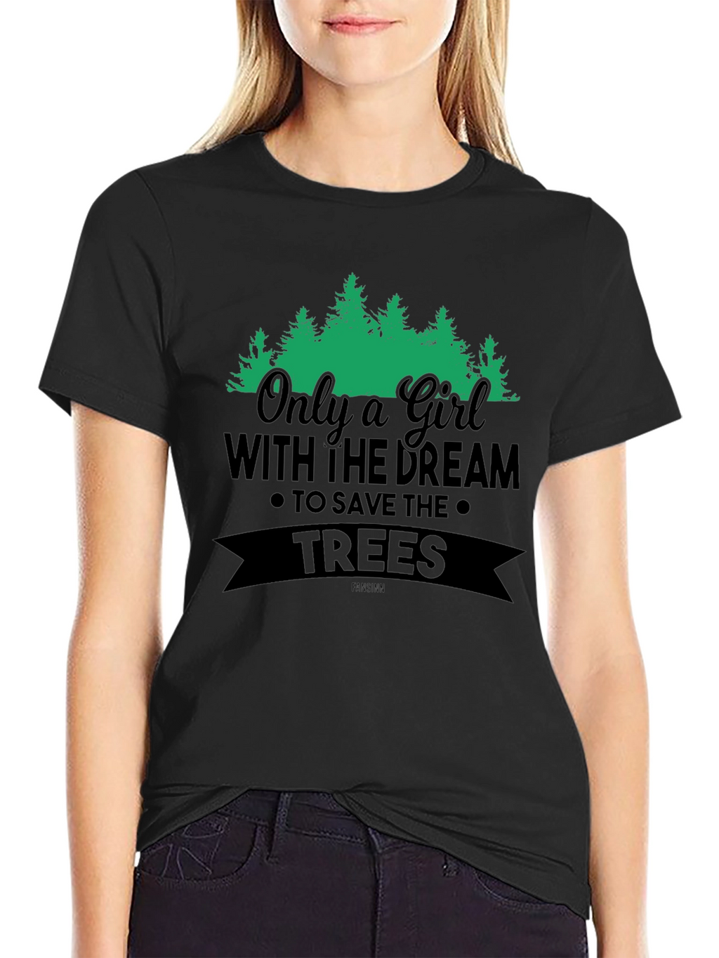 Girl Dream Save Trees Graphic Tee