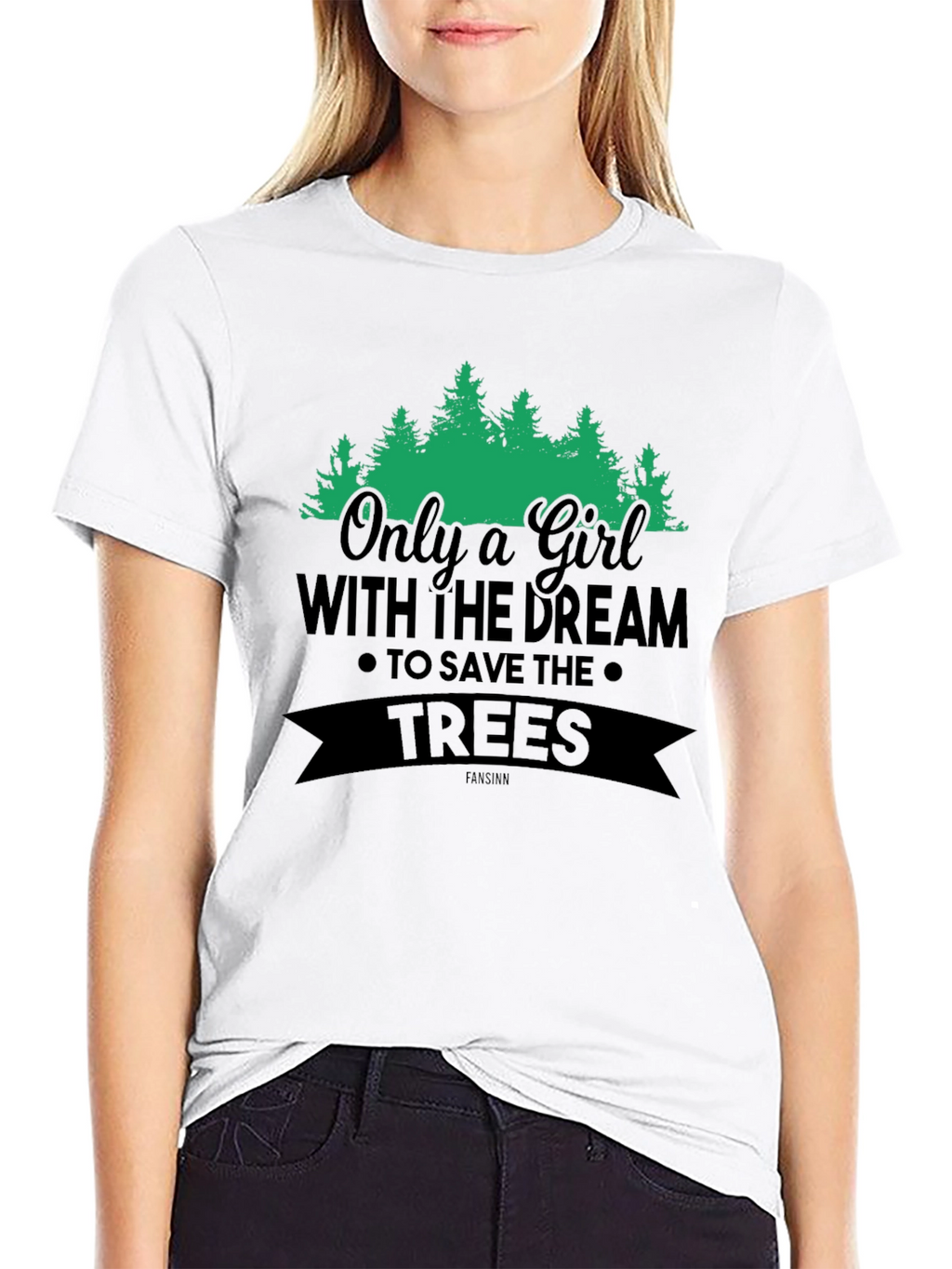 Girl Dream Save Trees Graphic Tee