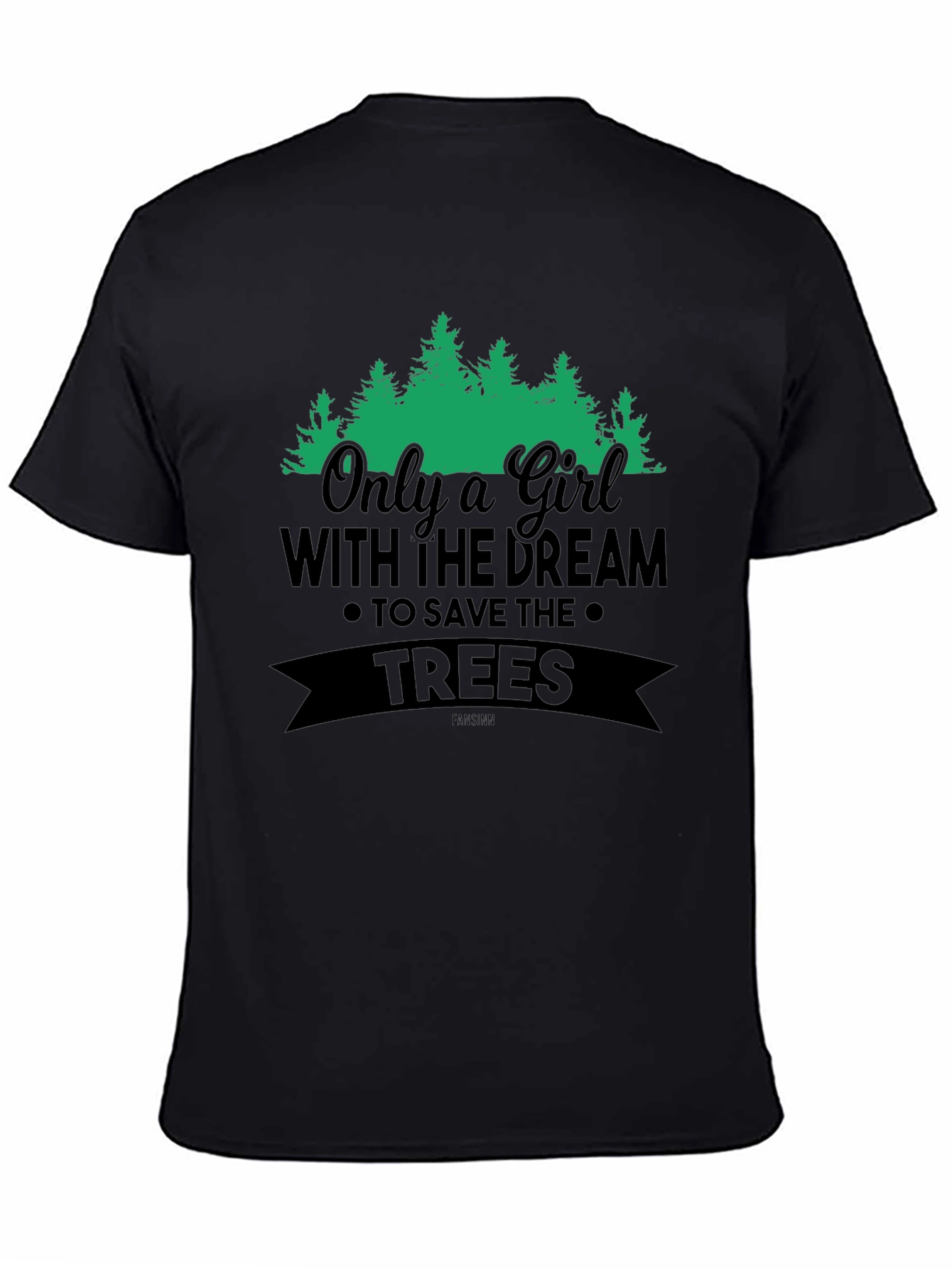 Girl Dream Save Trees Graphic Tee