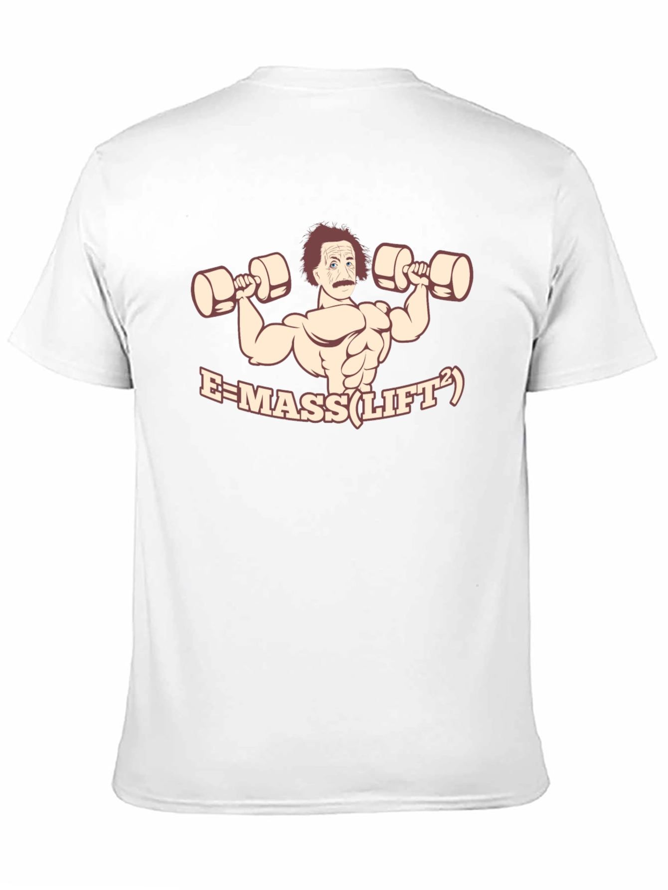 Einstein Lifting Weights Funny Graphic T-Shirt