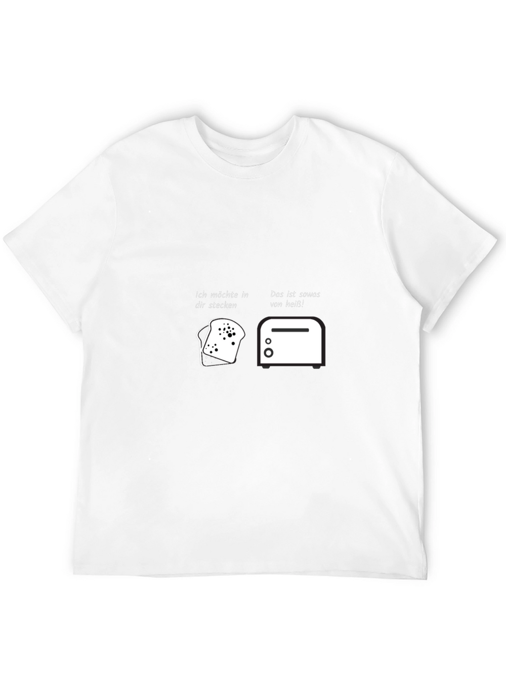 Humorous Toast and Toaster Graphic T-Shirt
