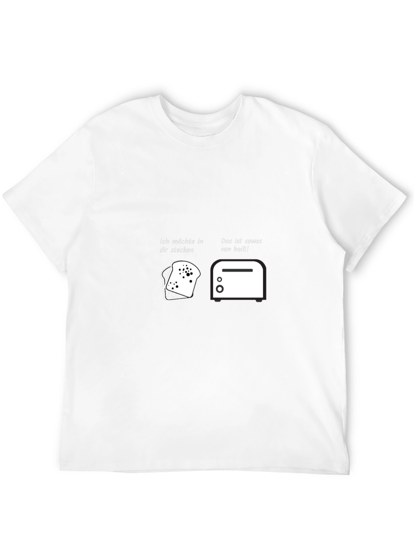 Humorous Toast and Toaster Graphic T-Shirt