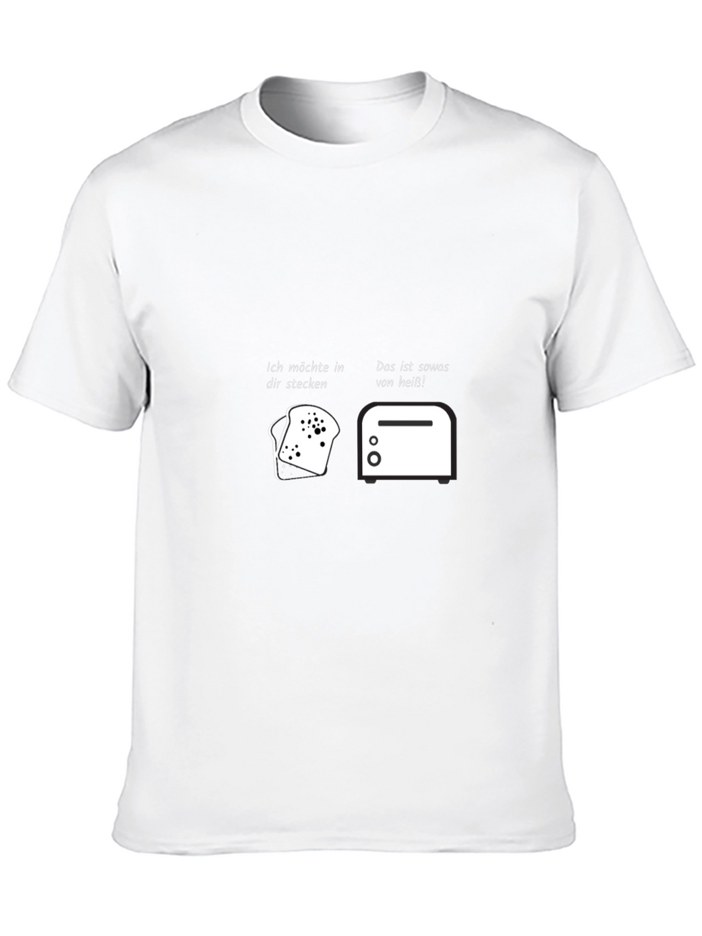 Humorous Toast and Toaster Graphic T-Shirt