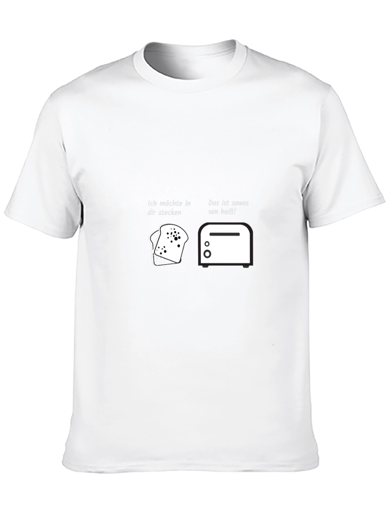Humorous Toast and Toaster Graphic T-Shirt