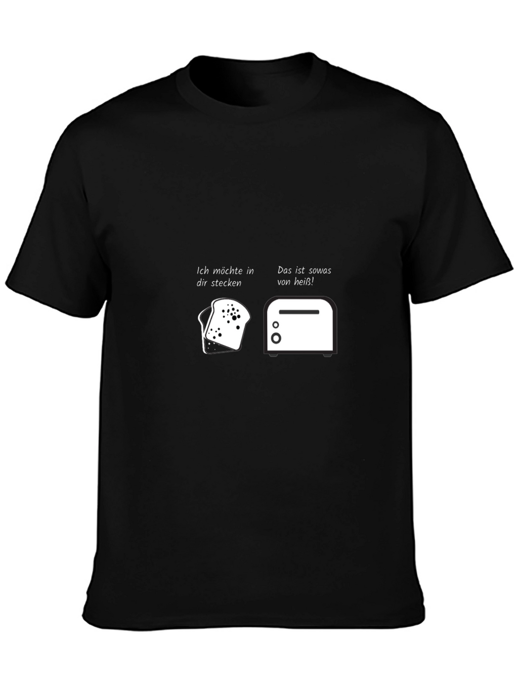 Humorous Toast and Toaster Graphic T-Shirt
