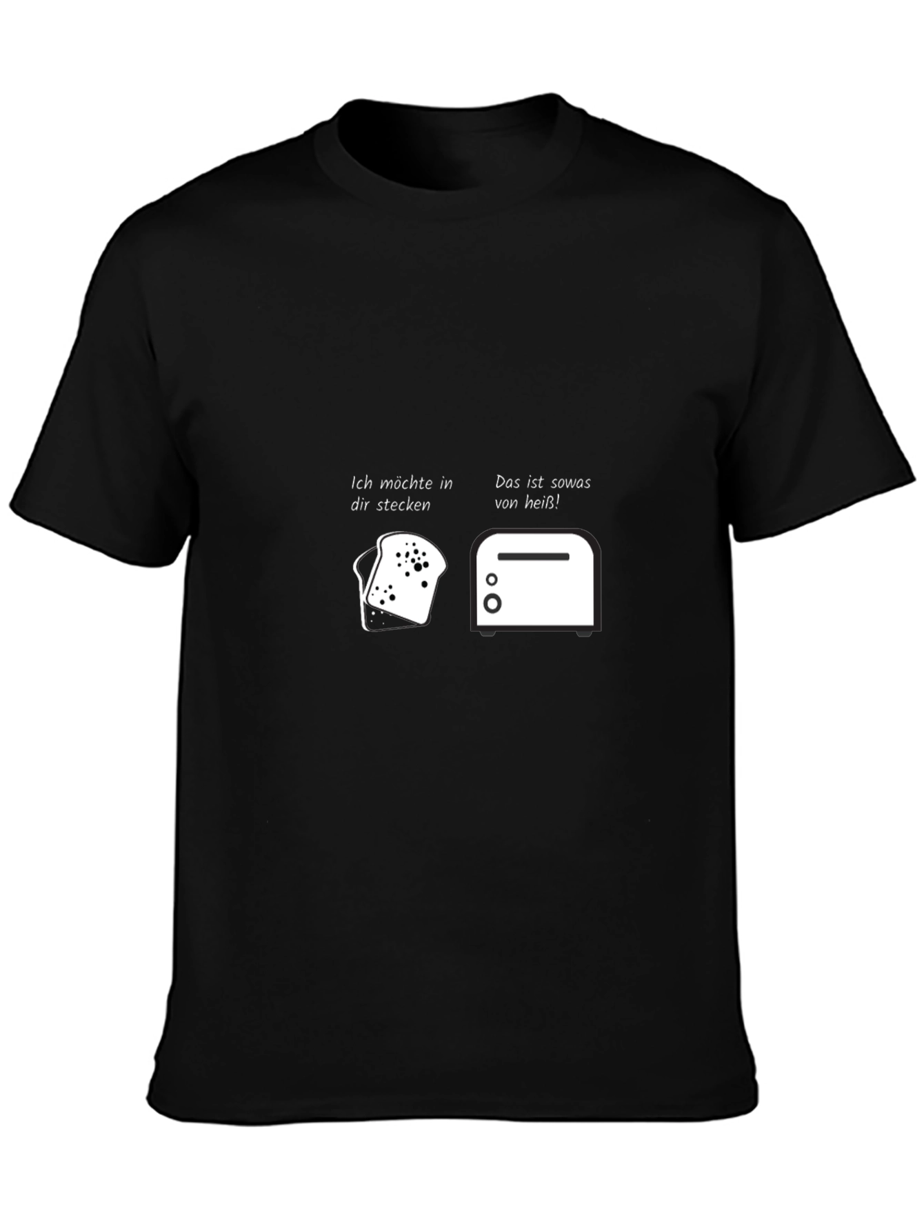 Humorous Toast and Toaster Graphic T-Shirt