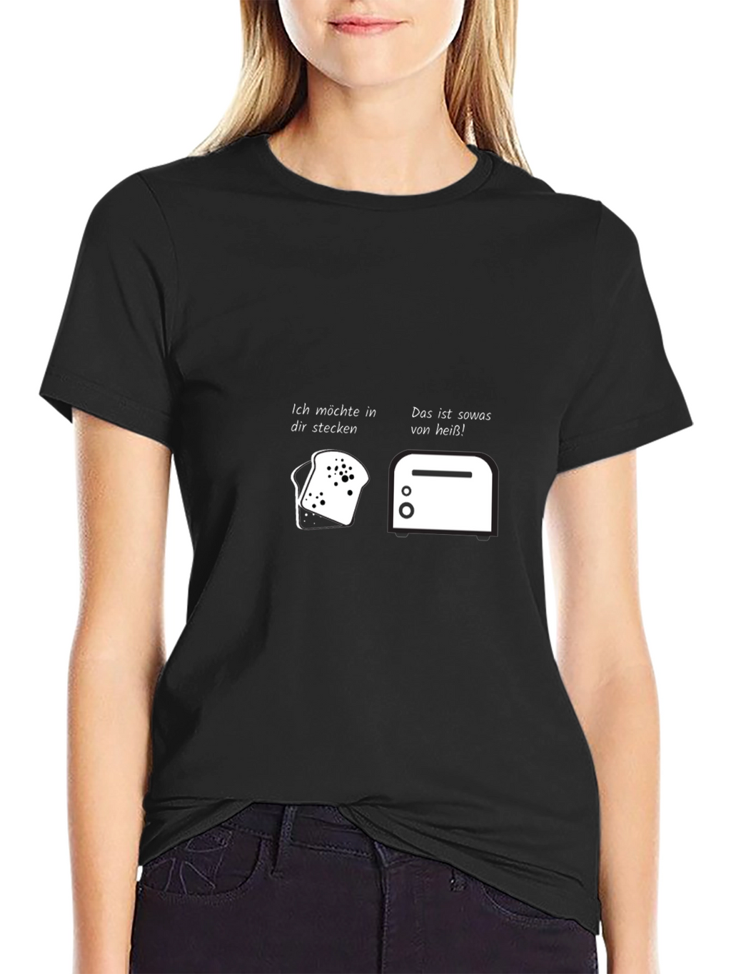 Humorous Toast and Toaster Graphic T-Shirt