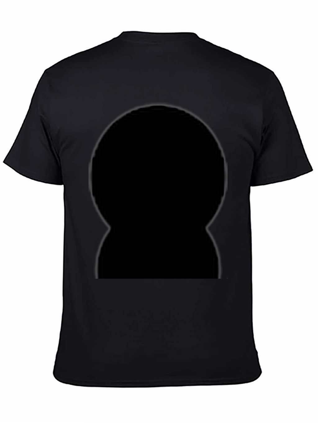 Mens Black Crew Neck T-Shirt