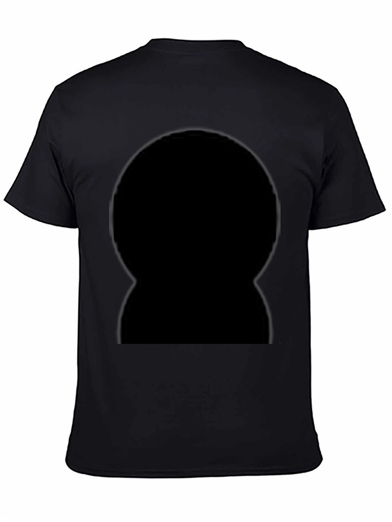 Mens Black Crew Neck T-Shirt