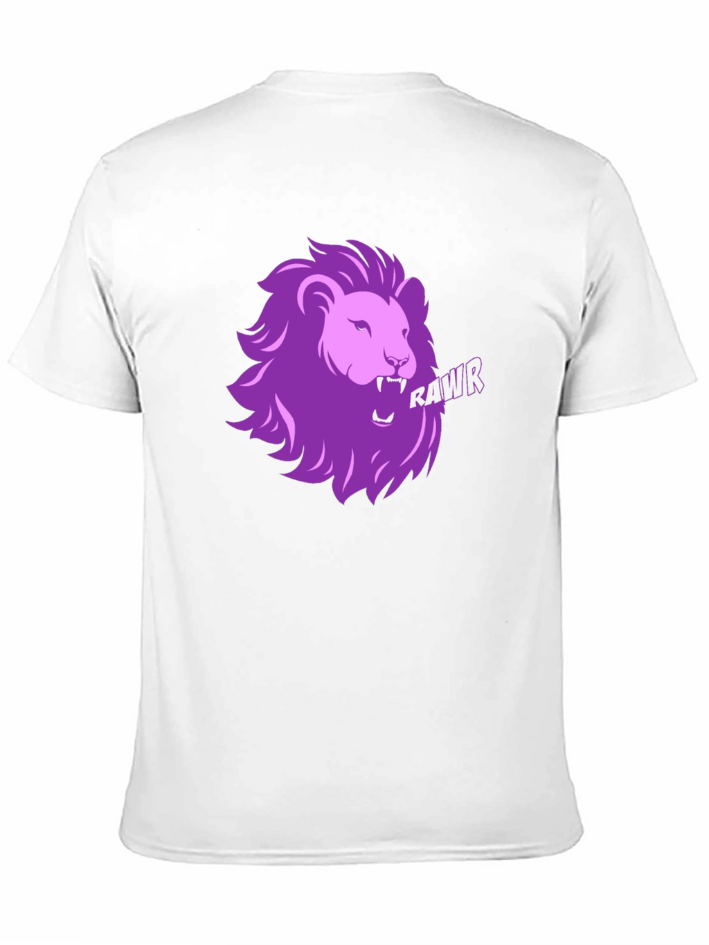 Rawr Lion Graphic T-Shirt - Black