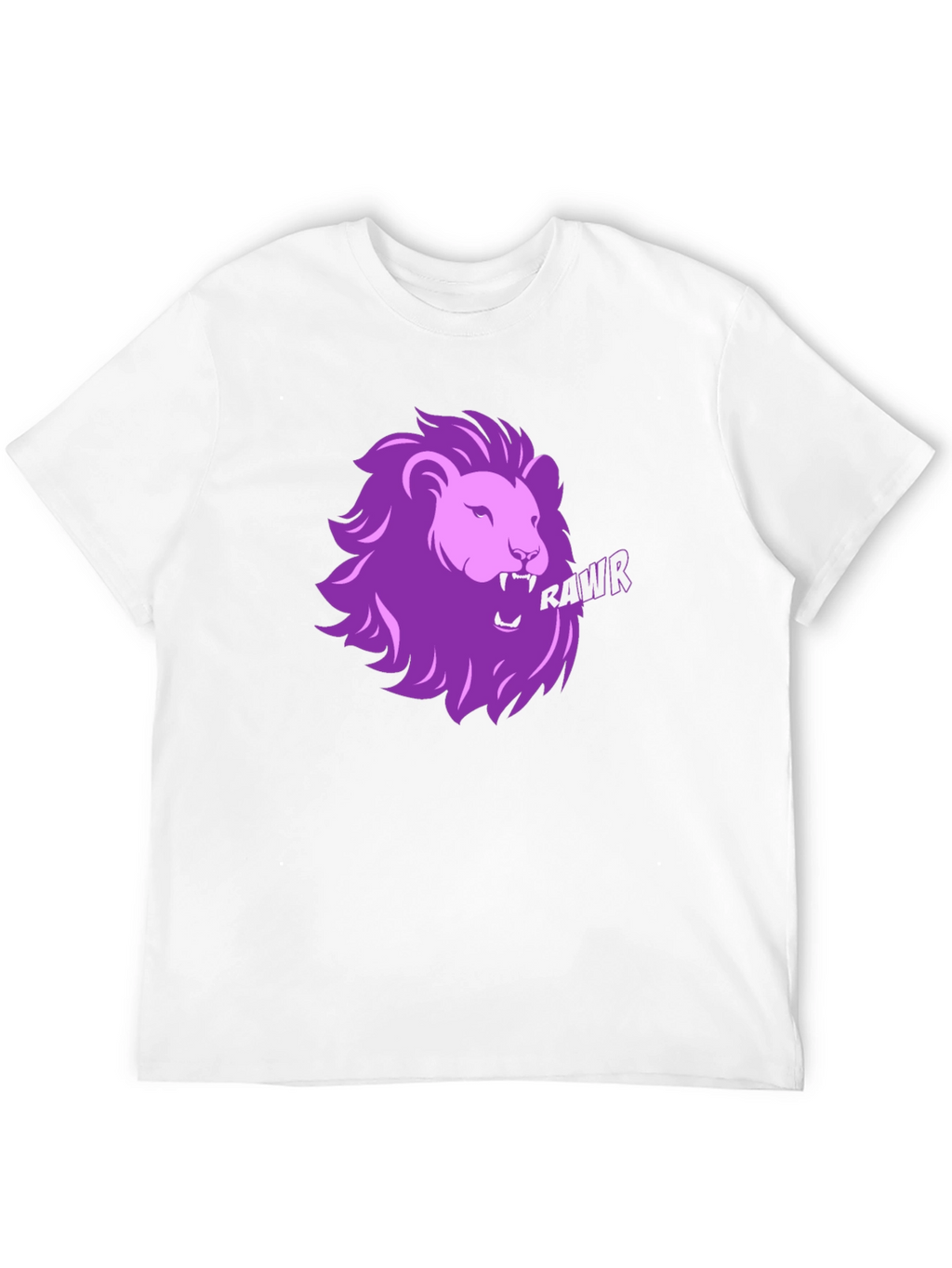 Rawr Lion Graphic T-Shirt - Black