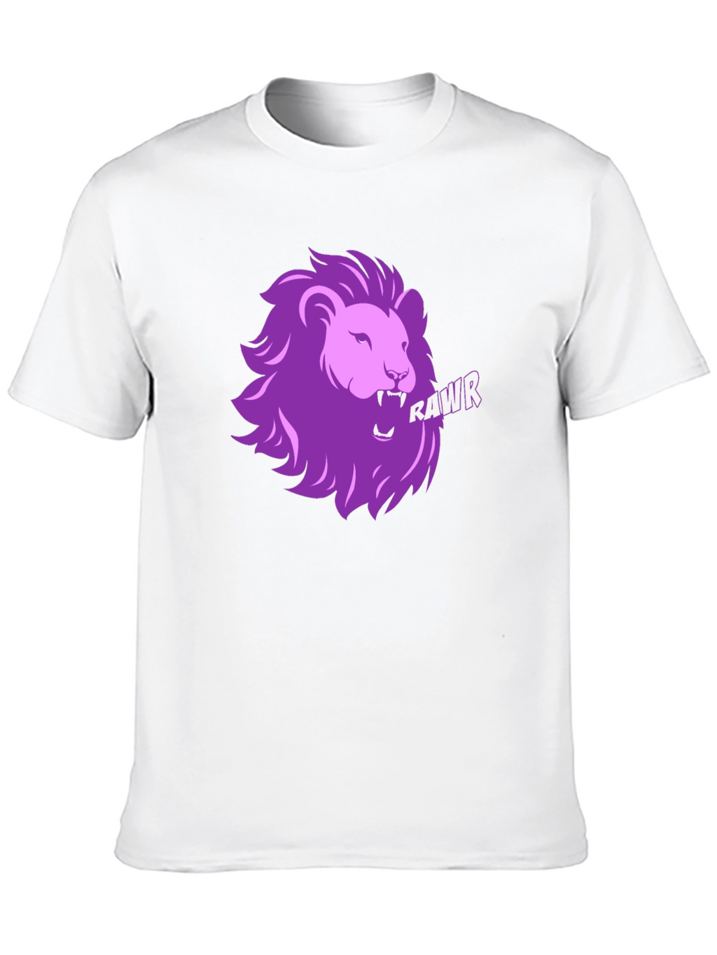 Rawr Lion Graphic T-Shirt - Black
