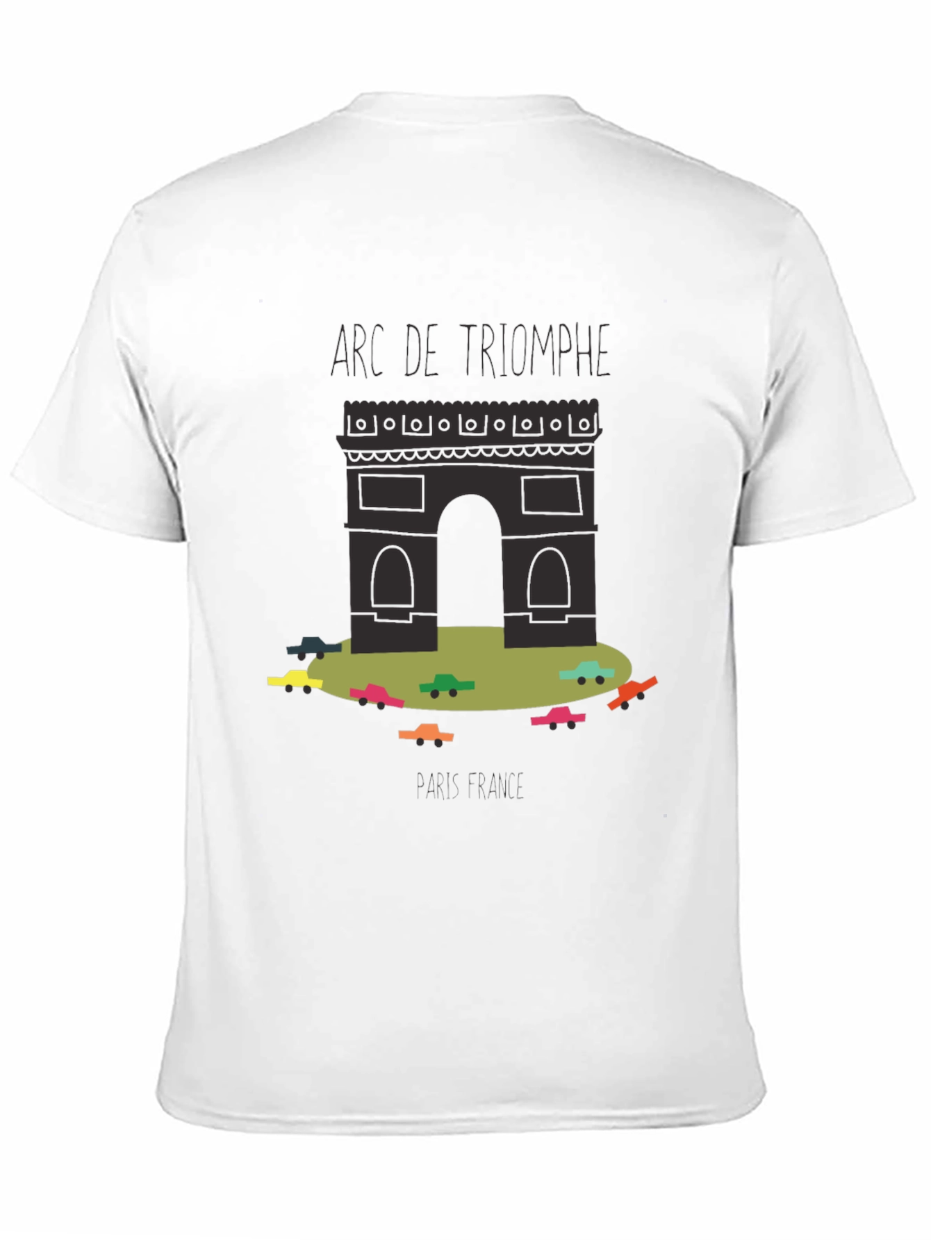Arc de Triomphe T-Shirt: Parisian Traffic