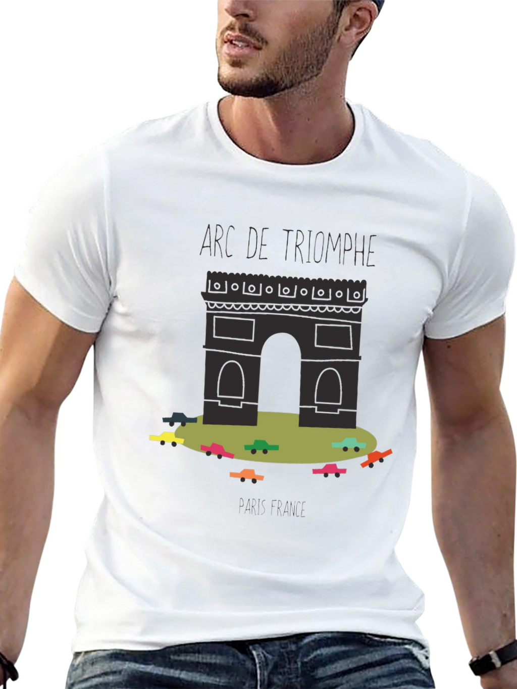 Arc de Triomphe T-Shirt: Parisian Traffic