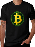 Bitcoin Logo Graphic T-Shirt - Crypto Currency Tee