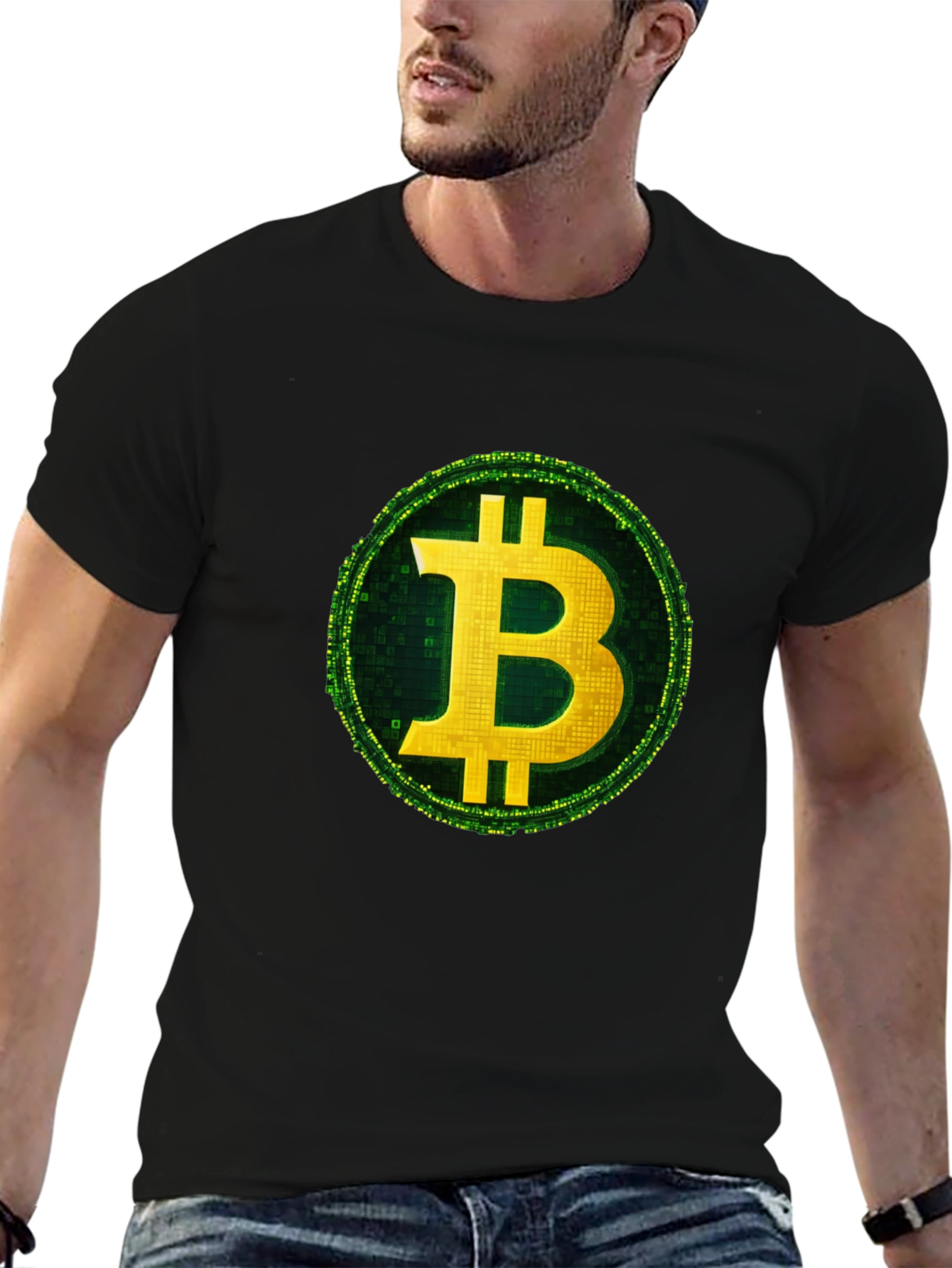 Bitcoin Logo Graphic T-Shirt - Crypto Currency Tee