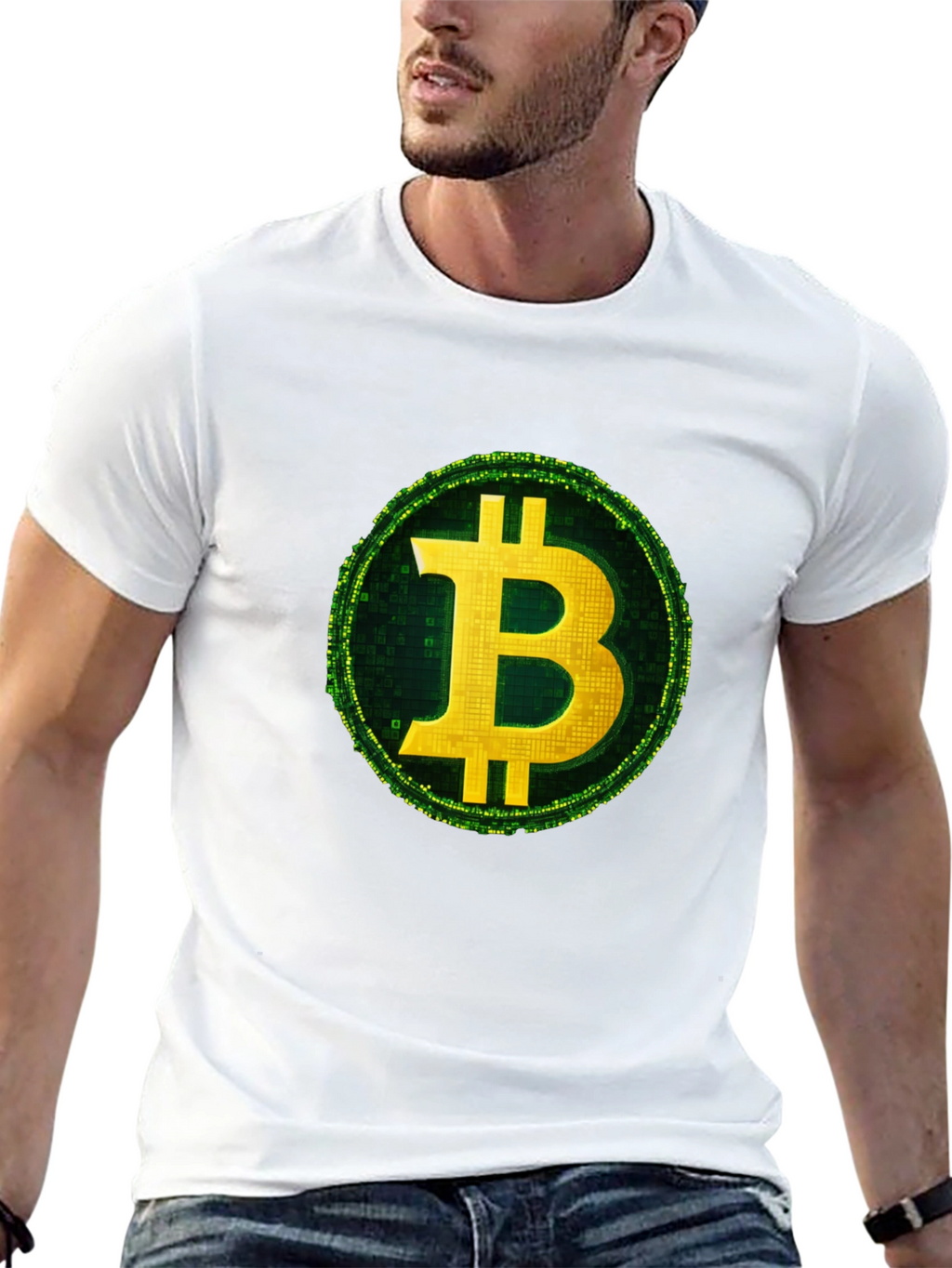 Bitcoin Logo Graphic T-Shirt - Crypto Currency Tee