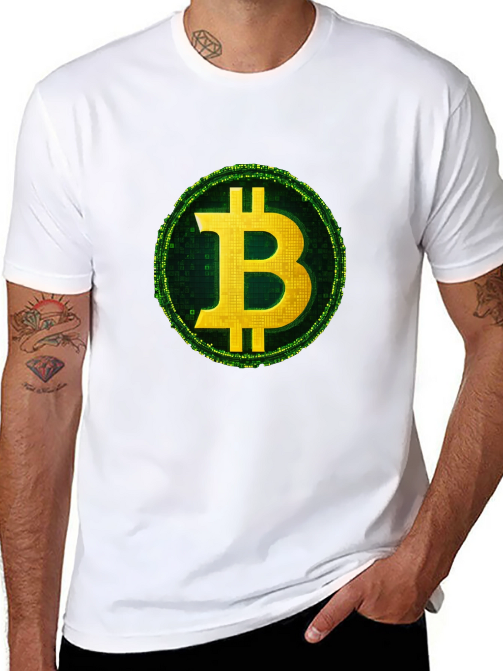 Bitcoin Logo Graphic T-Shirt - Crypto Currency Tee