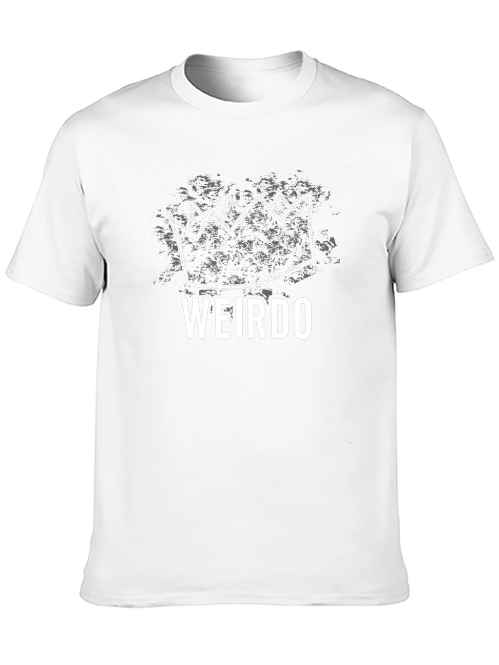 Weirdo Crown Graphic Tee - Black Cotton Casual Shirt