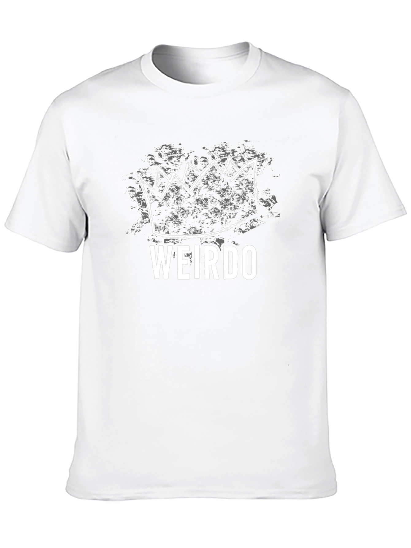 Weirdo Crown Graphic Tee - Black Cotton Casual Shirt