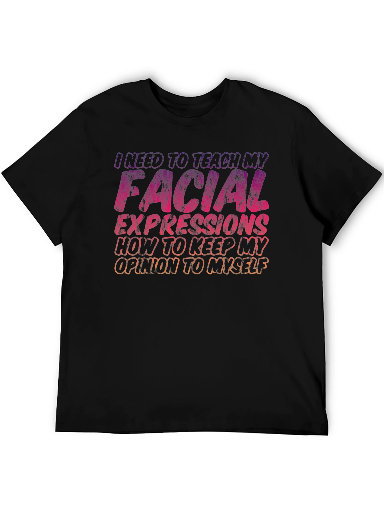 Funny Graphic Tee - Facial Expressions