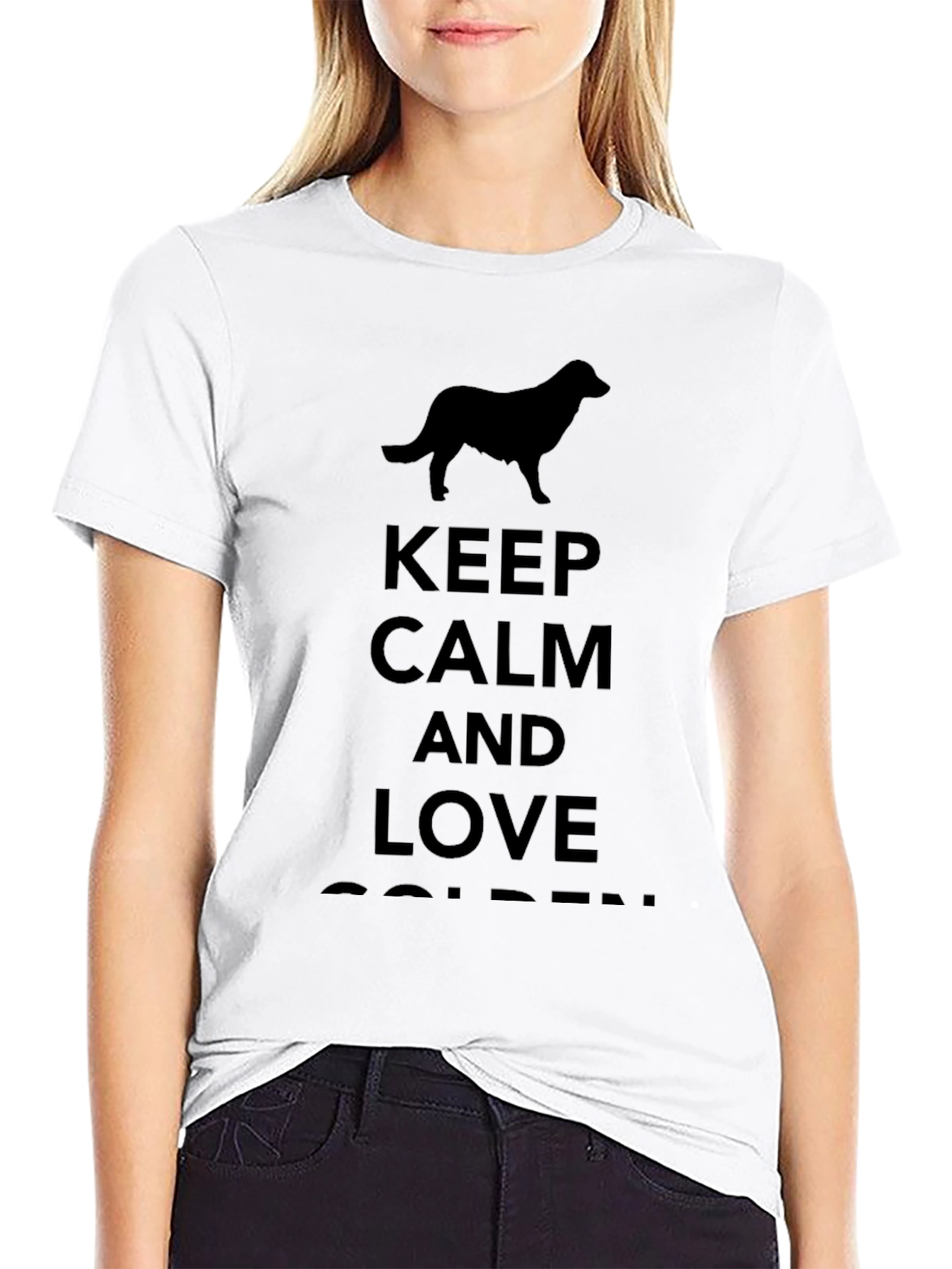 Keep Calm and Love Golden T-Shirt