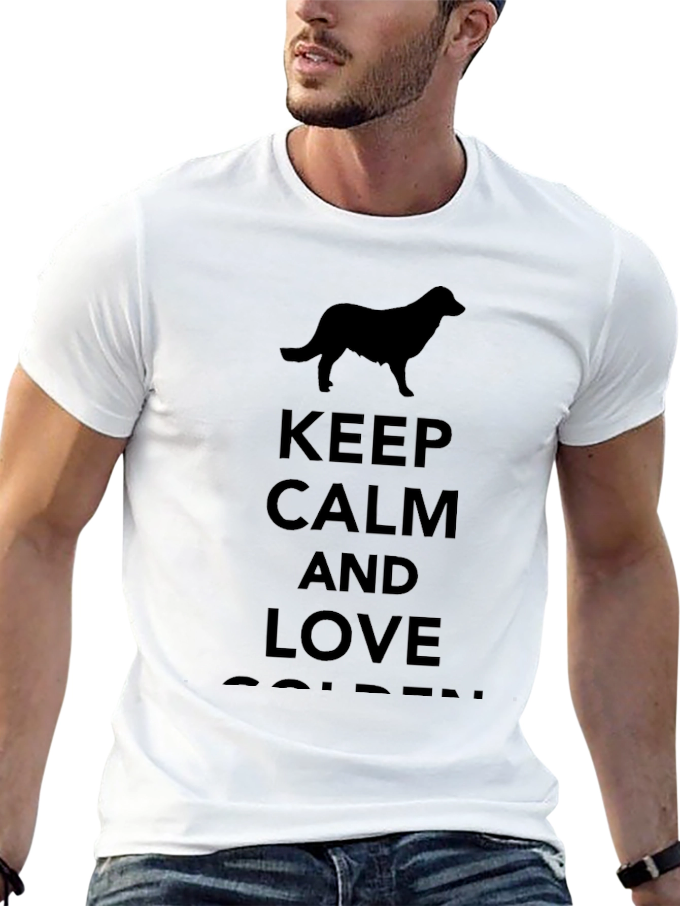 Keep Calm and Love Golden T-Shirt