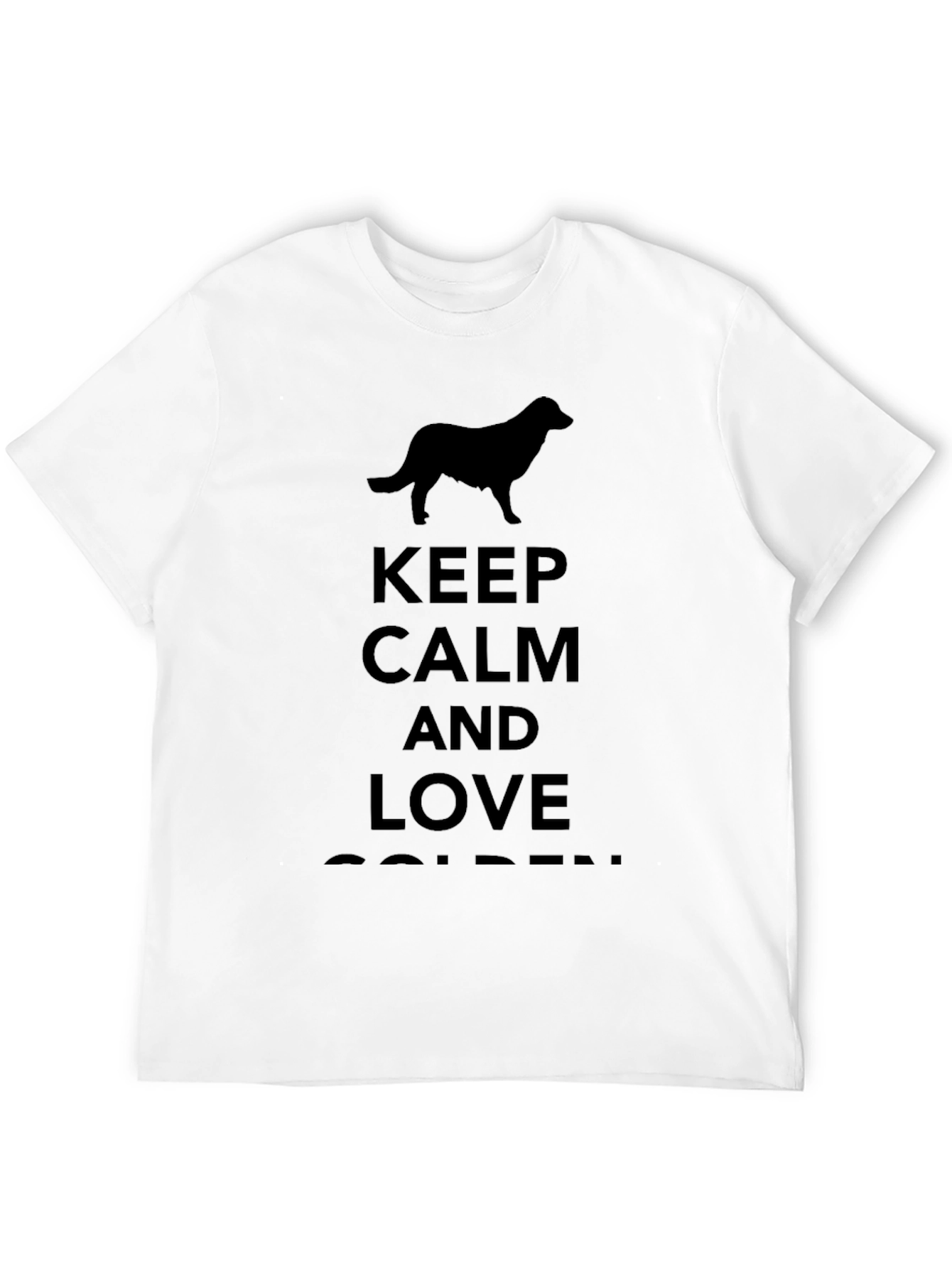 Keep Calm and Love Golden T-Shirt