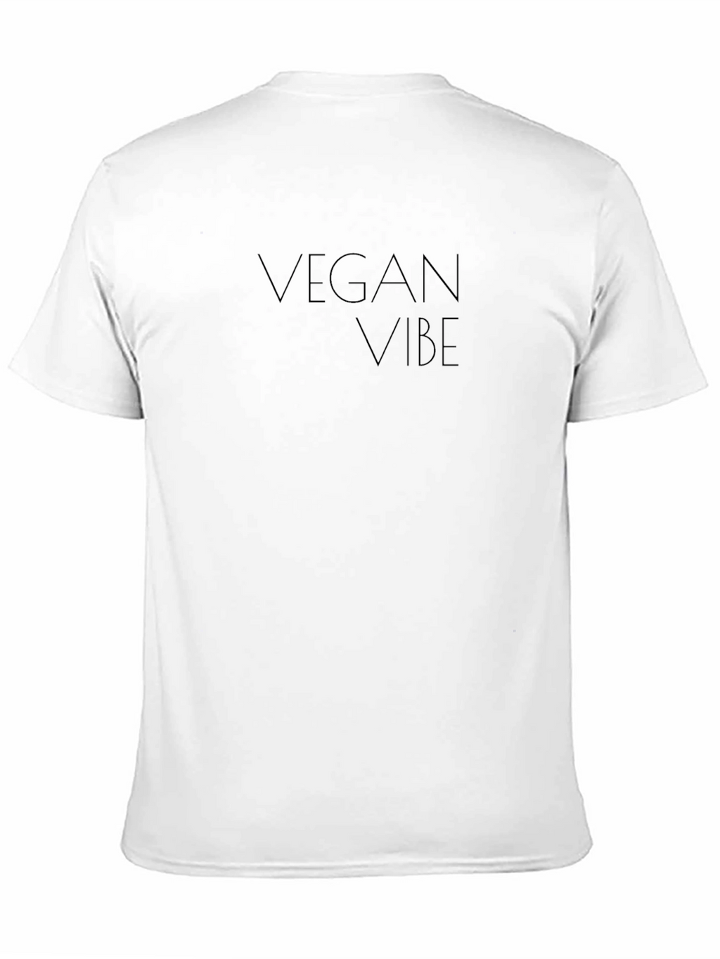 Vegan Vibe T-Shirt - Black Crew Neck Tee