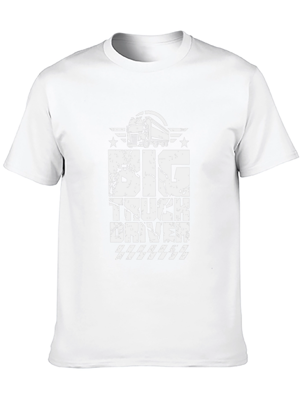 Big Truck Driver Graphic Tee - Black Cotton T-Shirt
