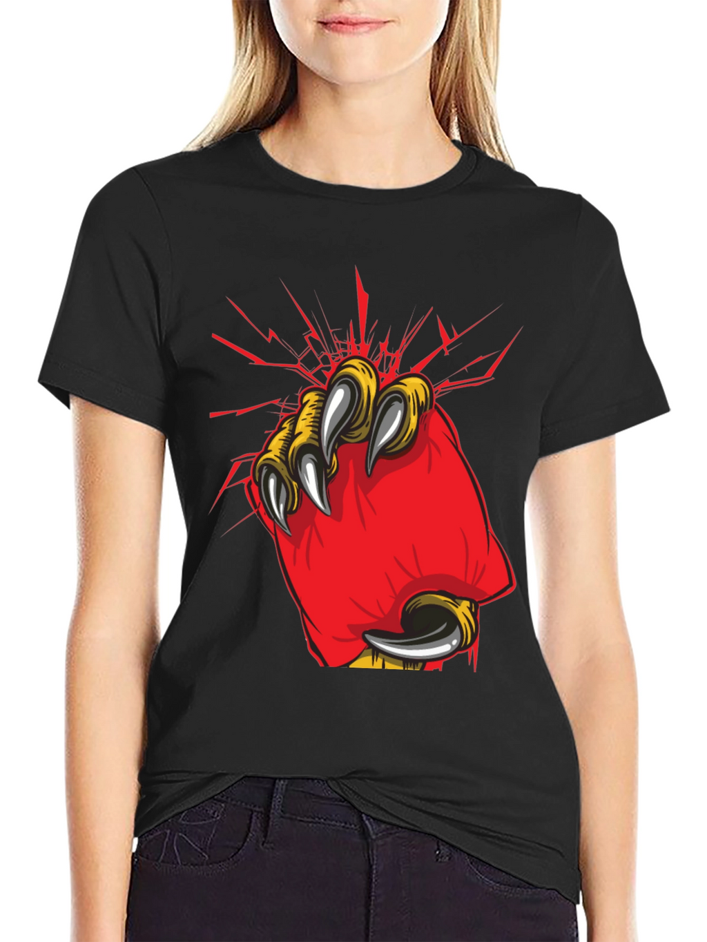 Claw Graphic Black T-Shirt
