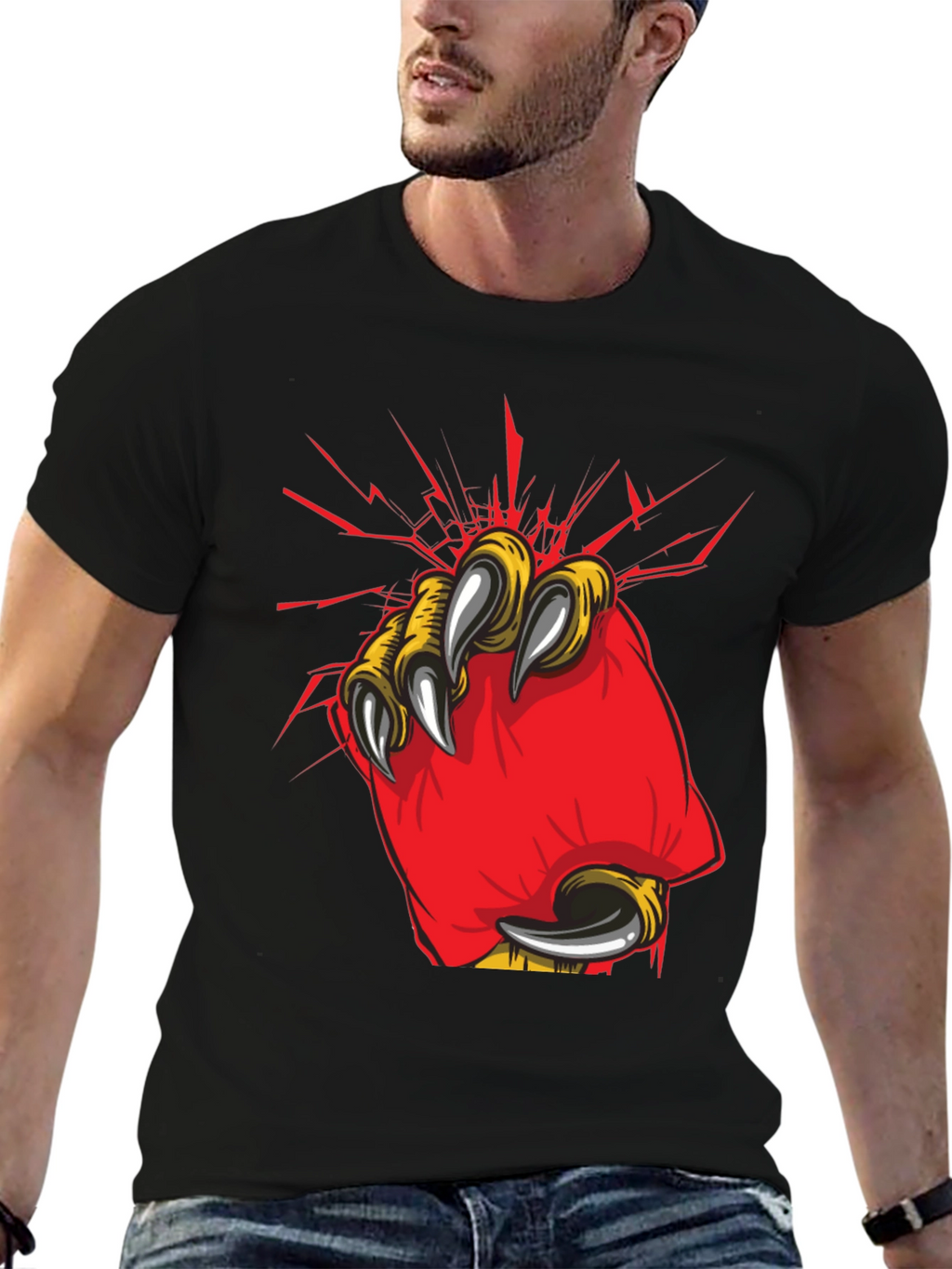Claw Graphic Black T-Shirt
