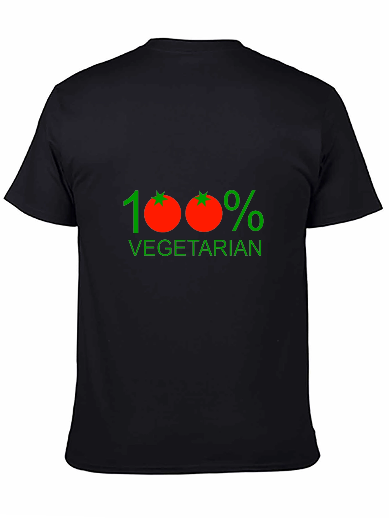 100% Vegetarian Graphic Tee - Black