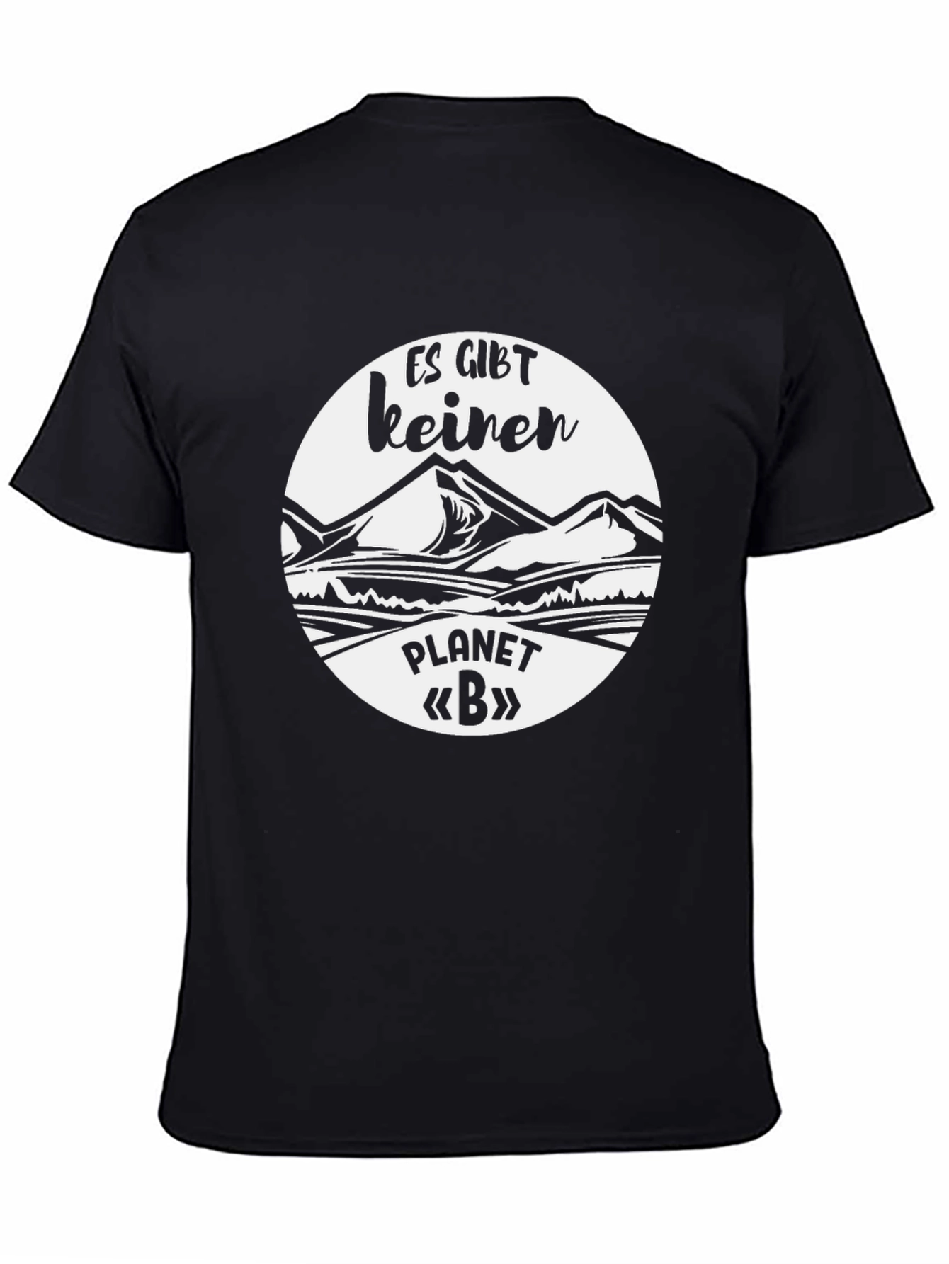 Es Gibt Keinen Planet B Black Graphic Tee