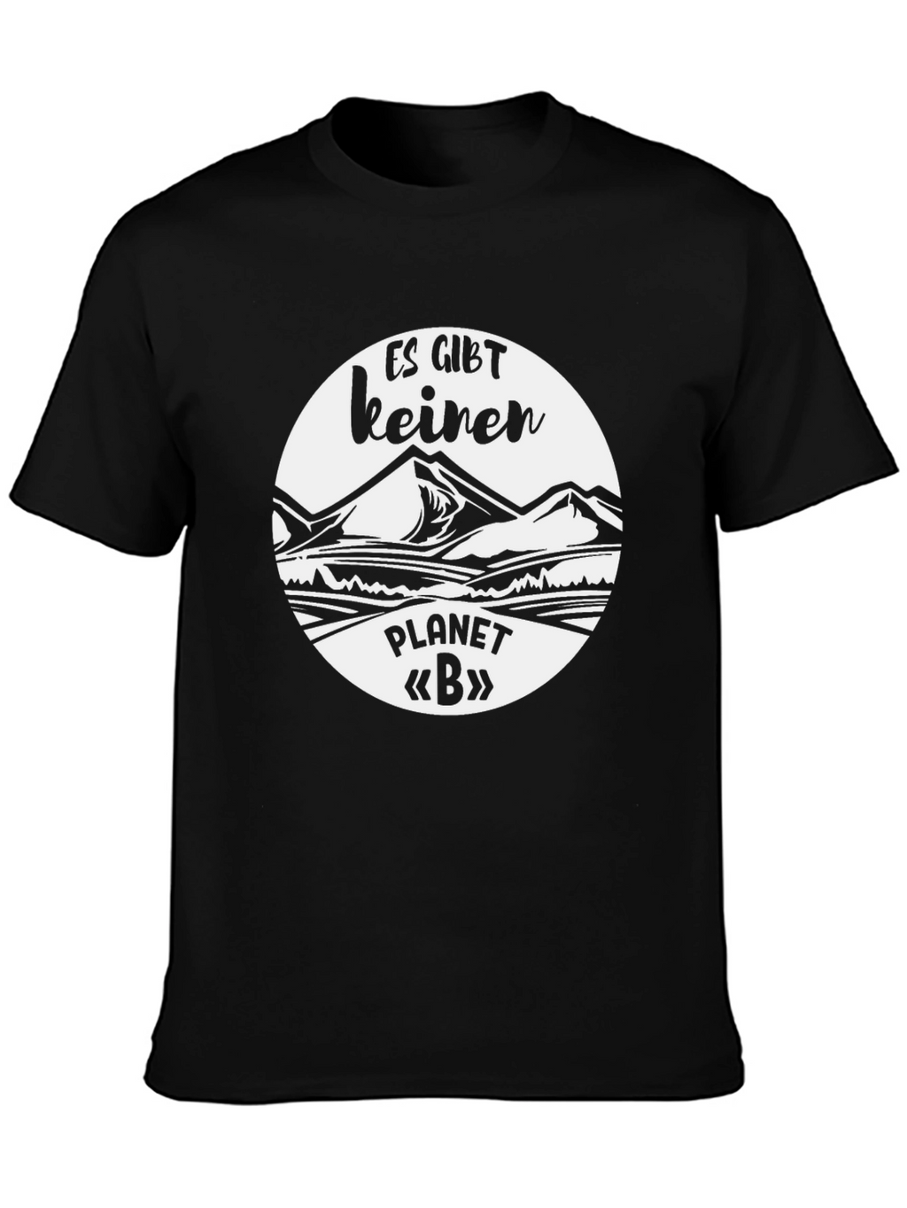 Es Gibt Keinen Planet B Black Graphic Tee