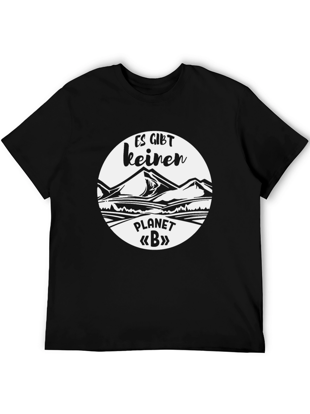 Es Gibt Keinen Planet B Black Graphic Tee