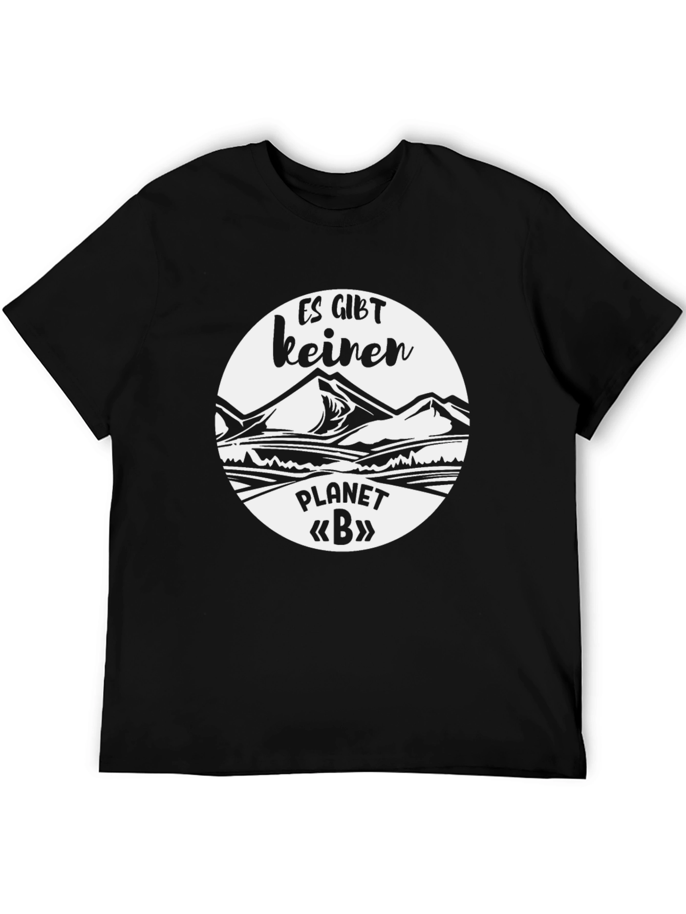 Es Gibt Keinen Planet B Black Graphic Tee