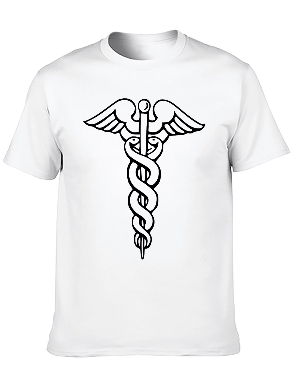 Caduceus Symbol Black T-Shirt