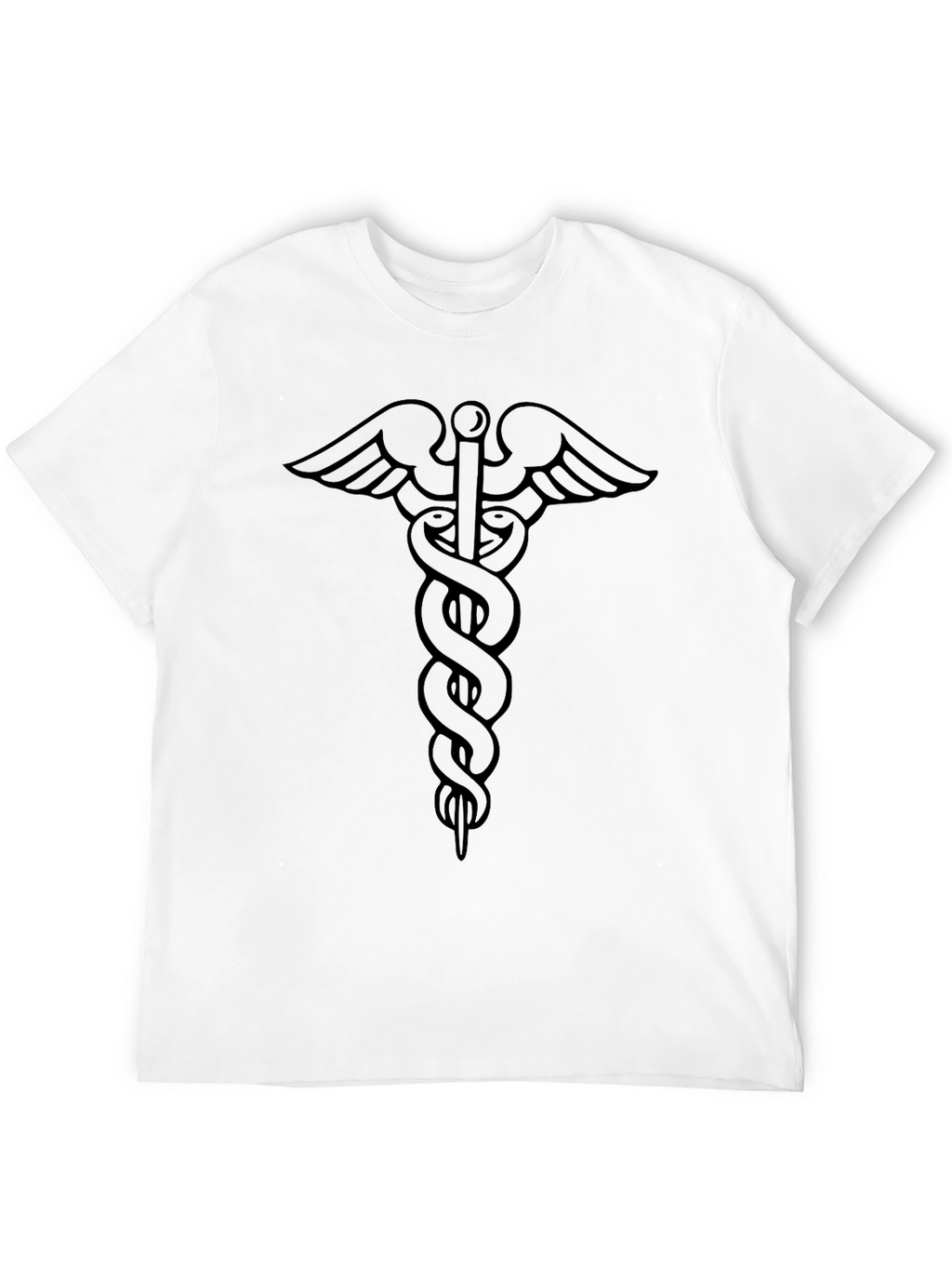 Caduceus Symbol Black T-Shirt