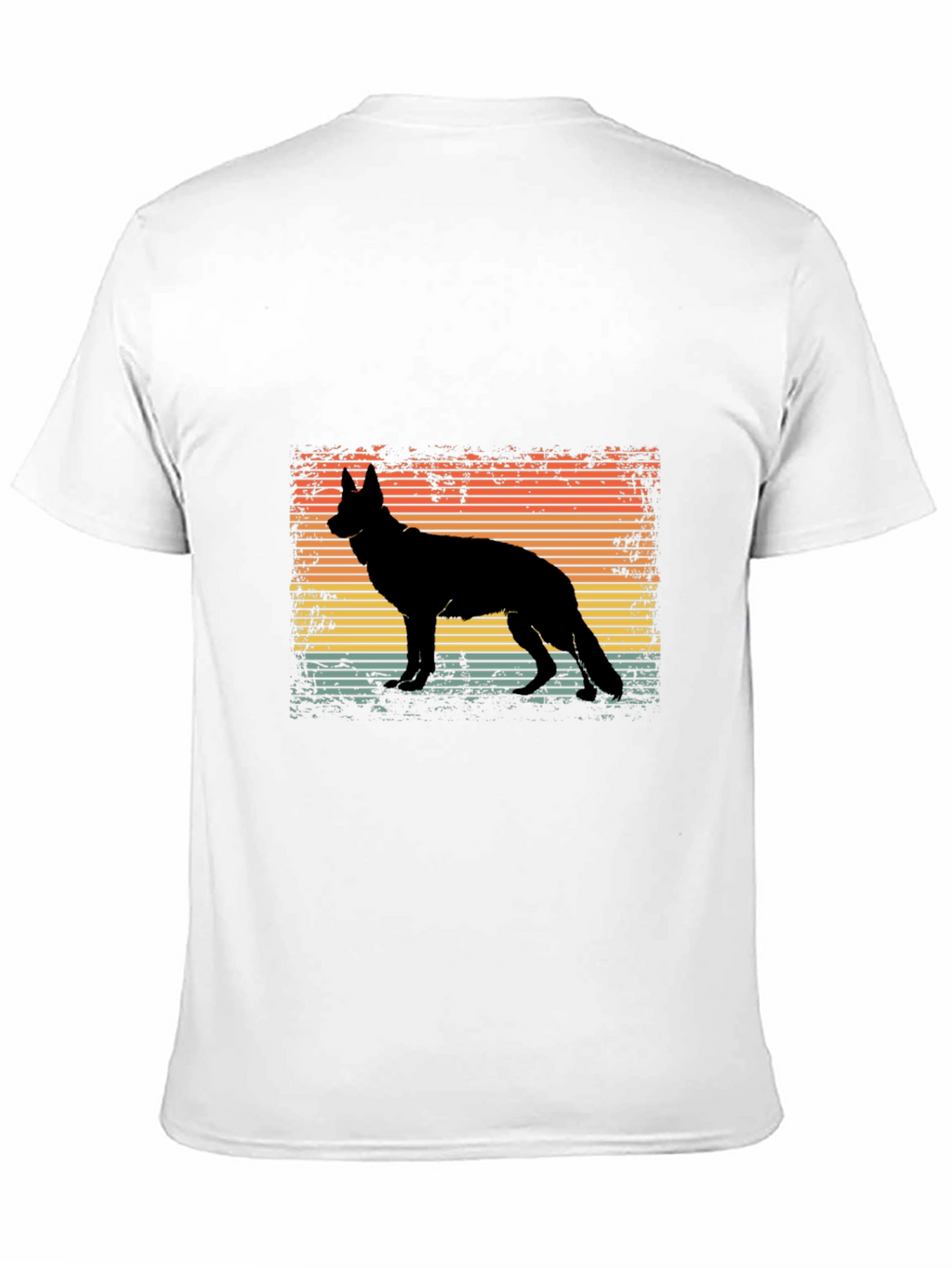 Retro German Shepherd Silhouette T-Shirt