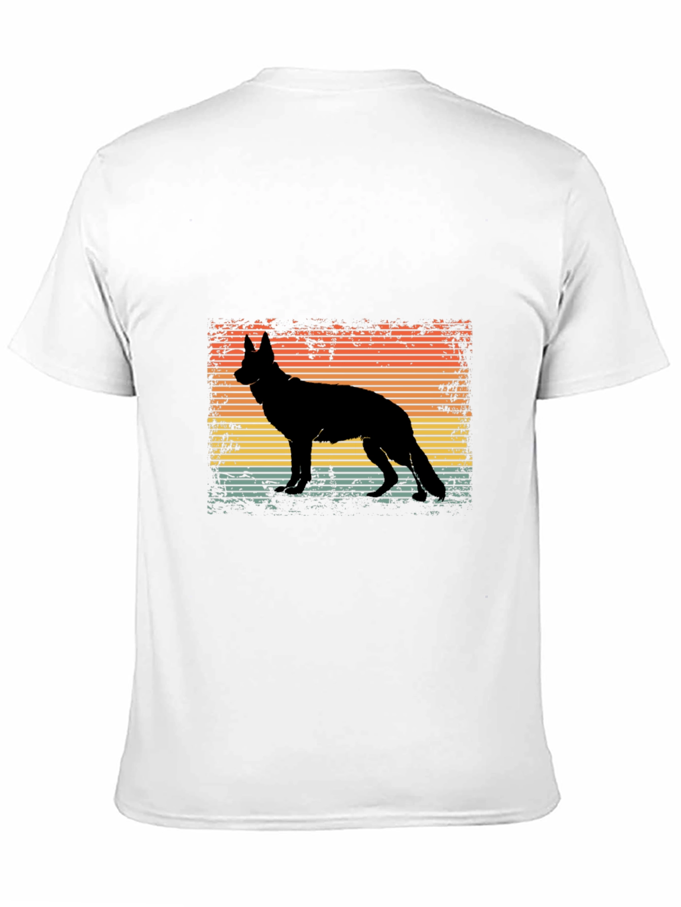 Retro German Shepherd Silhouette T-Shirt