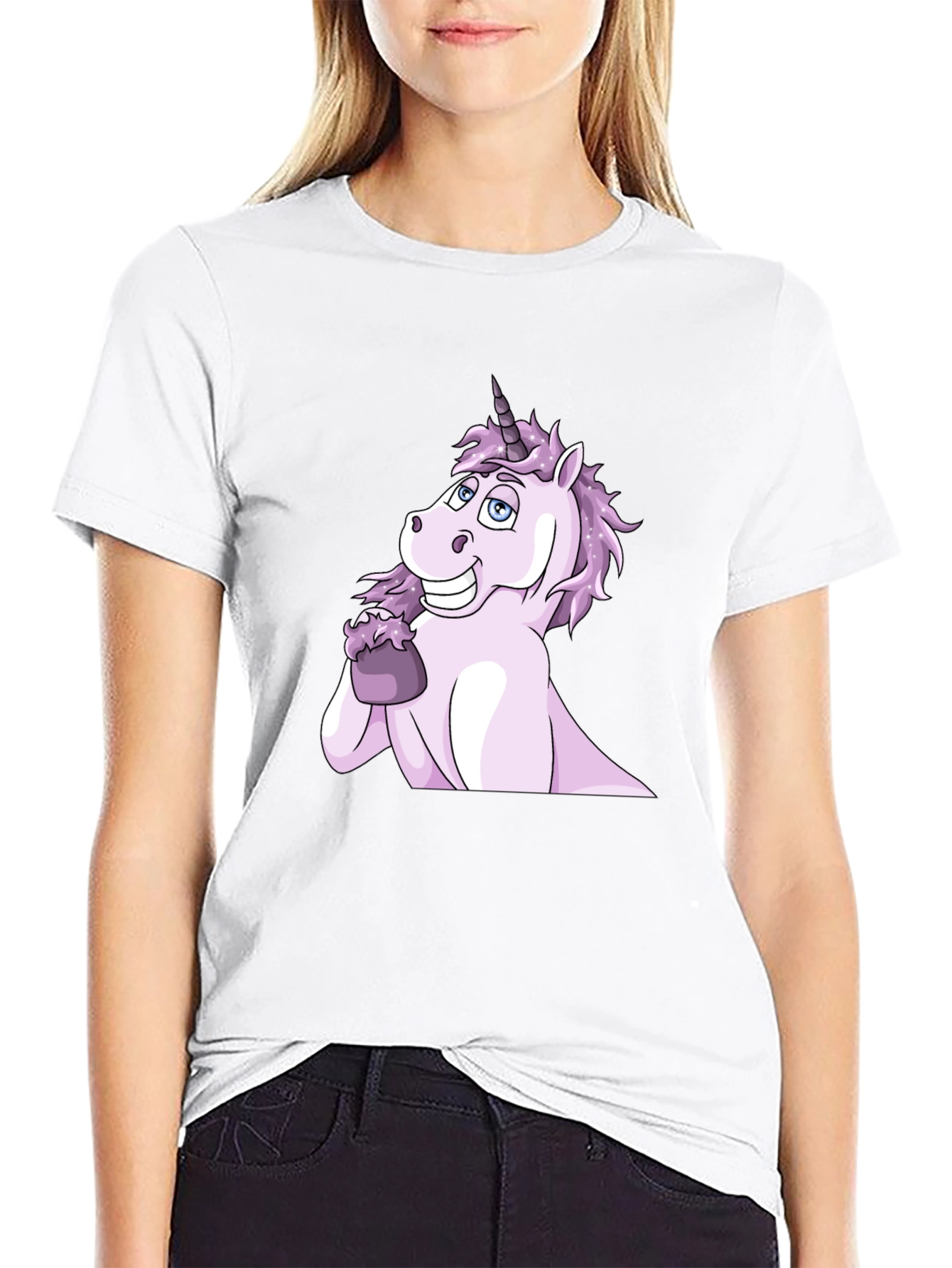Unicorn Eating Ice Cream Graphic Tee