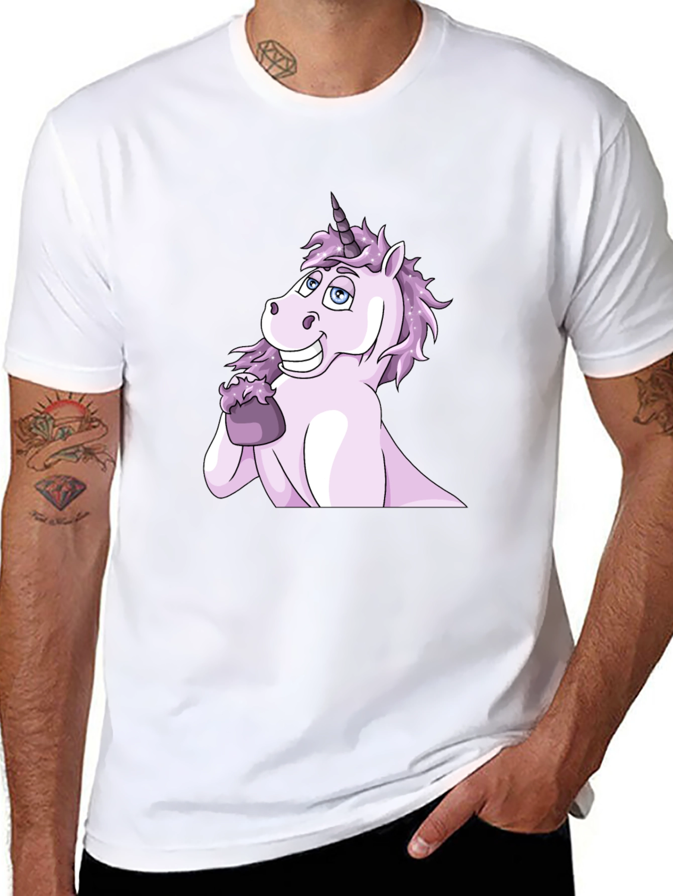 Unicorn Eating Ice Cream Graphic Tee
