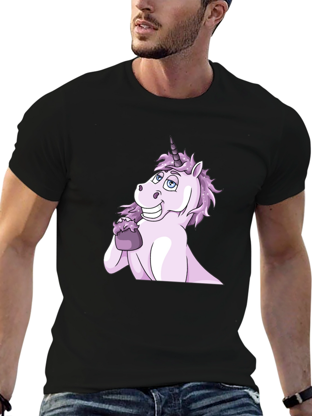 Unicorn Eating Ice Cream Graphic Tee