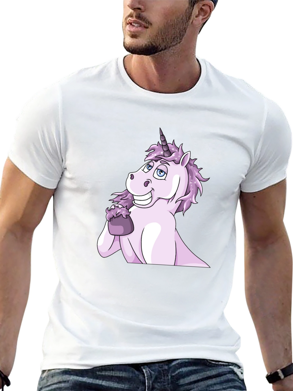 Unicorn Eating Ice Cream Graphic Tee
